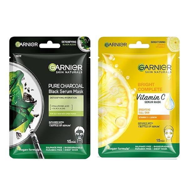 Image of Garnier Skin Naturals Face Mask Set (2 Masks)