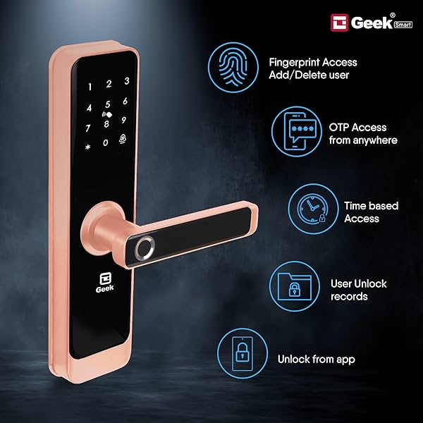 Image of Geek Smart Lock A270, Smart Digital Door Lock with Wi-Fi connectivity