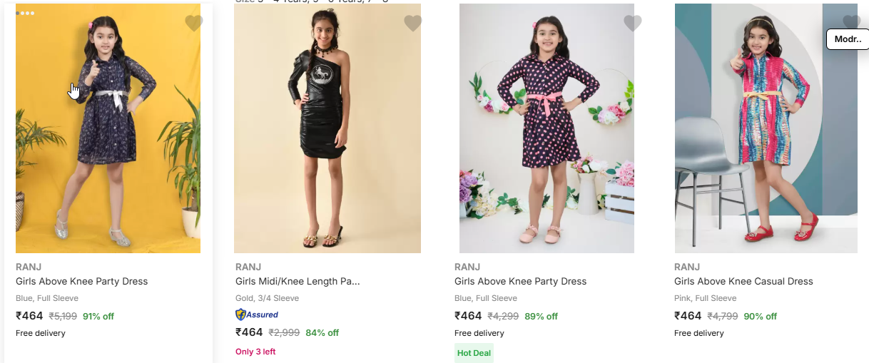 Image of Girls Clothing from LOUIS PHILIPPE is available on Flipkart Starting At @₹289