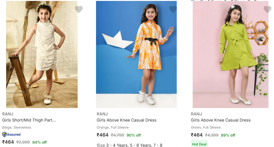 Image of Girls Clothing from LOUIS PHILIPPE is available on Flipkart Starting At @₹289