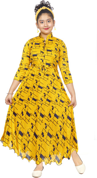 Image of Girls Maxi/Full Length Casual Dress