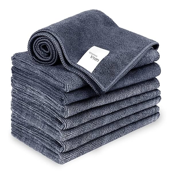 Image of Gizga Essentials Microfiber Cloth, 340 GSM, High Absorbent Automotive Microfibre Towels for Car Bike