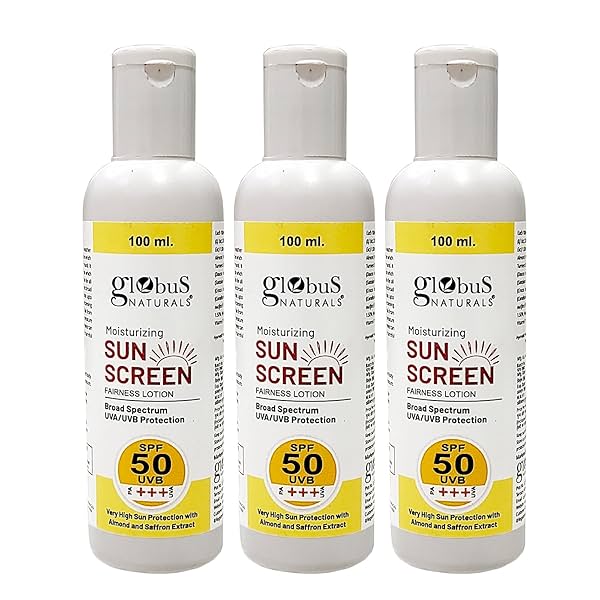 Image of Globus Naturals SPF Sunscreen Lotion (100gm * pack of 3)