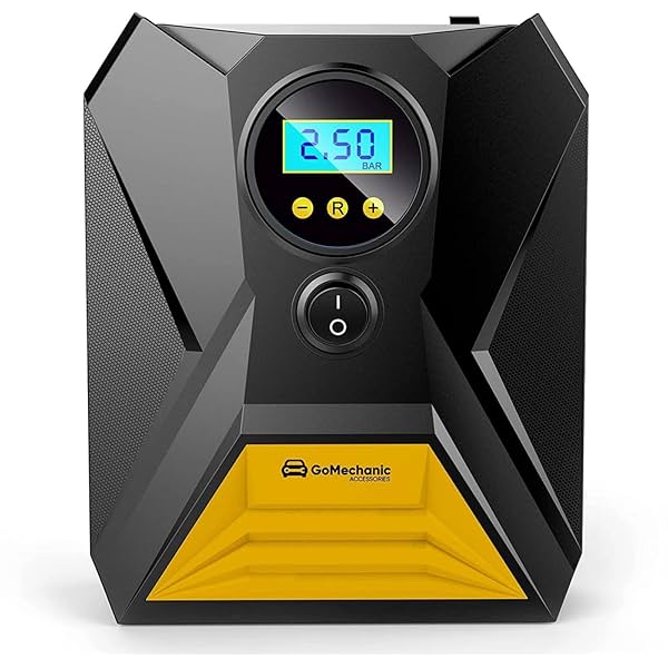 Image of GoMechanic Digital Tyre Inflator for Car - 150 psi 