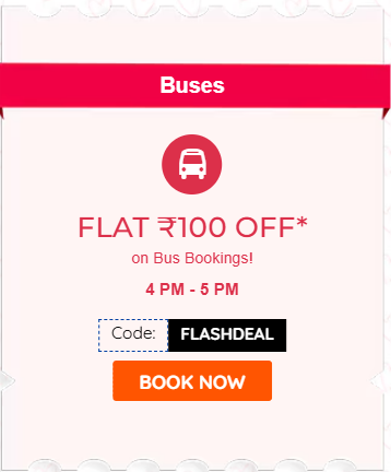 Image of Goibibo: Valentine's Day Sale (Flat ₹100 Off On Bus Bookings)