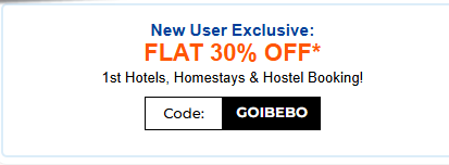 Image of Goibibo: Valentine's Day Sale (Flat 30% Off On 1stHostel, Homestayas & Hotel)