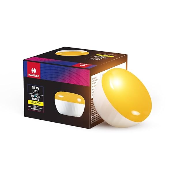 Image of HAVELLS DEKOR 15W Decorative bulb (YELLOW)