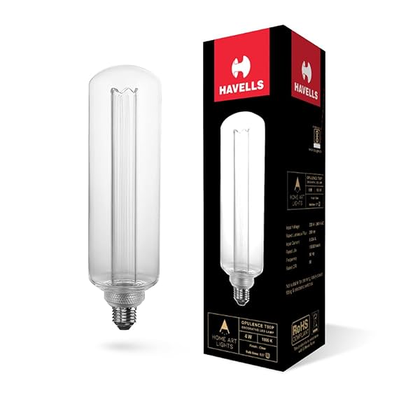 Image of HAVELLS Decorative Bulb-OPULENCE T80P CLEAR 4W 1800K E27 LAMP