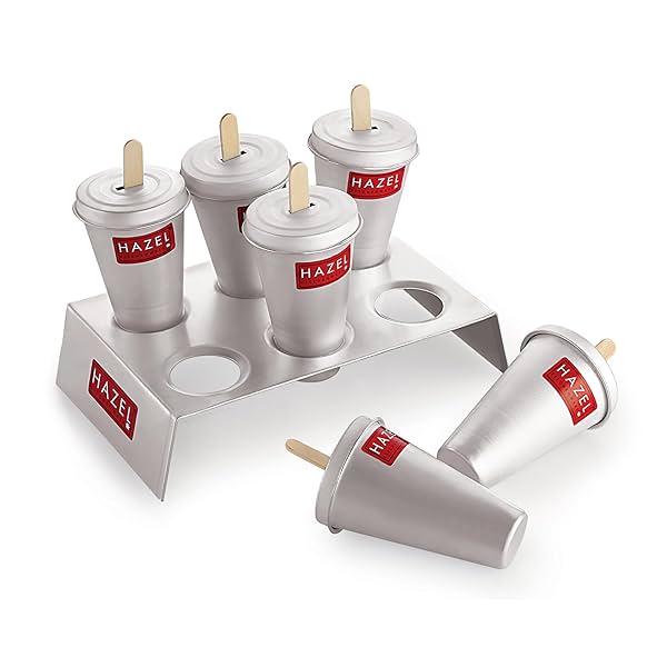 Image of HAZEL Aluminium Kulfi Moulds, set of 6.