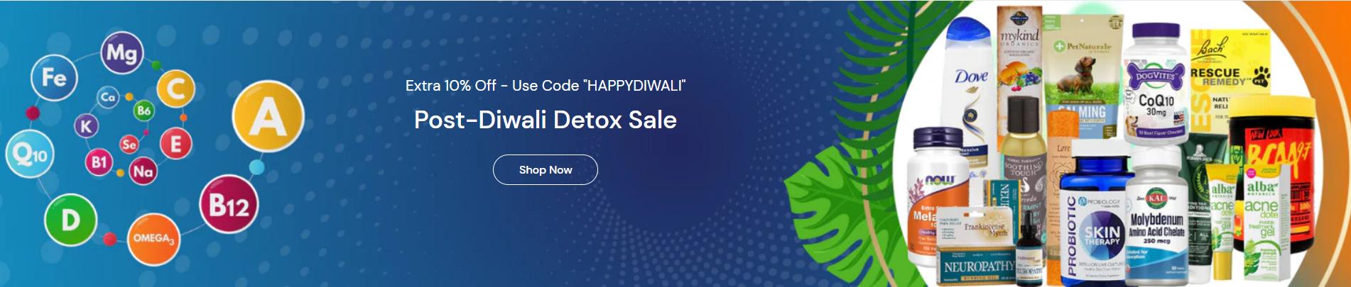 Image of HERBSPRO Post Diwali Detox Sale : Extra 10% Discount on Medicinal Products 