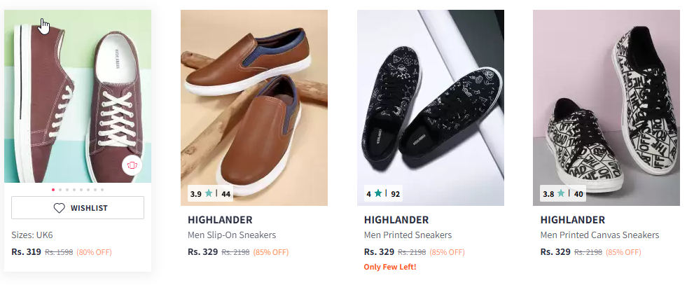 Image of HIGHLANDER Men Sneakers Starting At @₹284