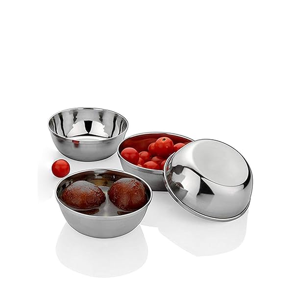 Image of HOMETALES Stainless Steel Vegetable Bowl 300 ml