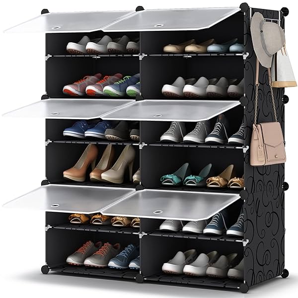 Image of HOMIDEC Shoe Rack Organizer 6 Tier Storage