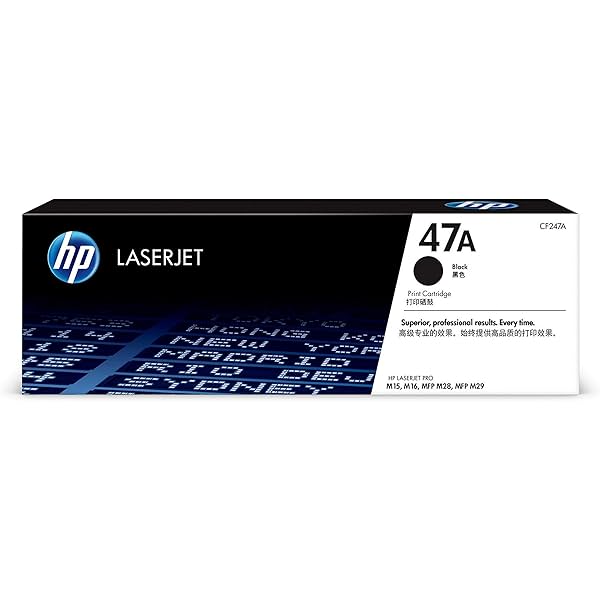 Image of HP 47A Black Laserjet Toner Cartridge, Standard