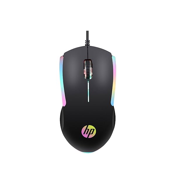 Image of HP M160 USB Wired Gaming Optical Mouse with LED Backlight, 1000 DP