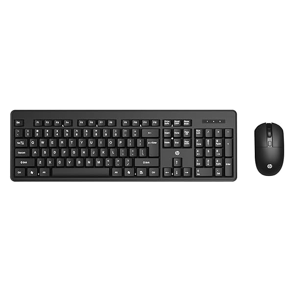 Image of HP Wireless Mouse and Keyboard Combo (3 Button, 2.4 GHz, 3 Years Warranty)