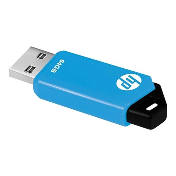 Image of HP v150w 64 GB USB 2.0 Flash Drive (Blue)