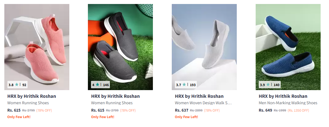 Image of HRX Footwear Men & women Casual Shoes up to 90% Discount 