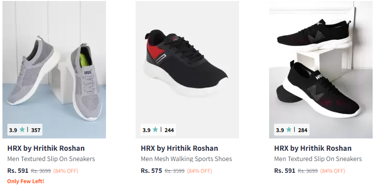 Image of HRX Hrithik Roshan Men's Footwear Starting Price @ ₹575