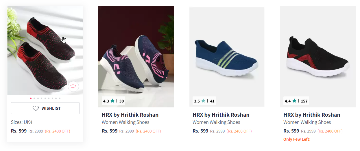 Image of HRX Shoes For Women Starts From ₹599