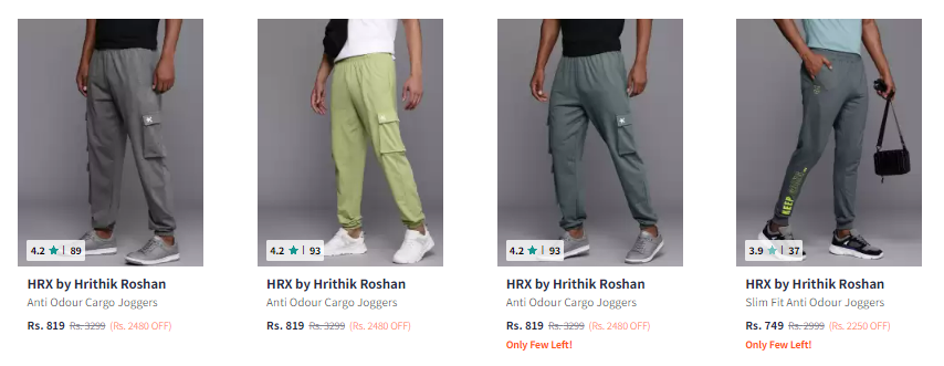 Image of HRX Trackpants Starting At ₹269 