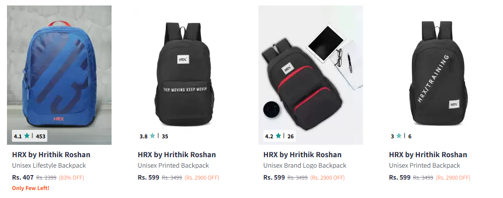 Image of HRX by Hrithik Roshan Laptop Backpack Starting At @₹407