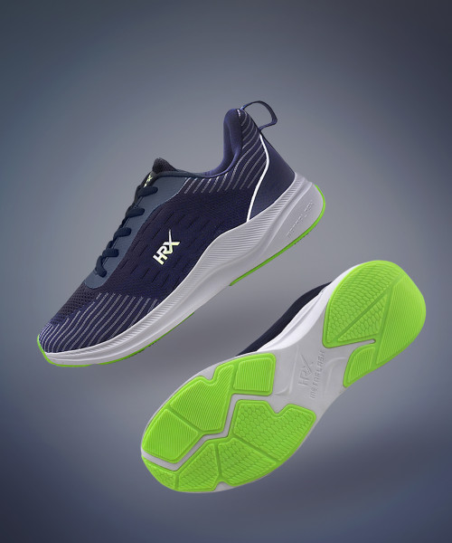 Image of HRX by Hrithik Roshan METAFLASH 2.0 Running Shoes For Men (Navy , 6)
