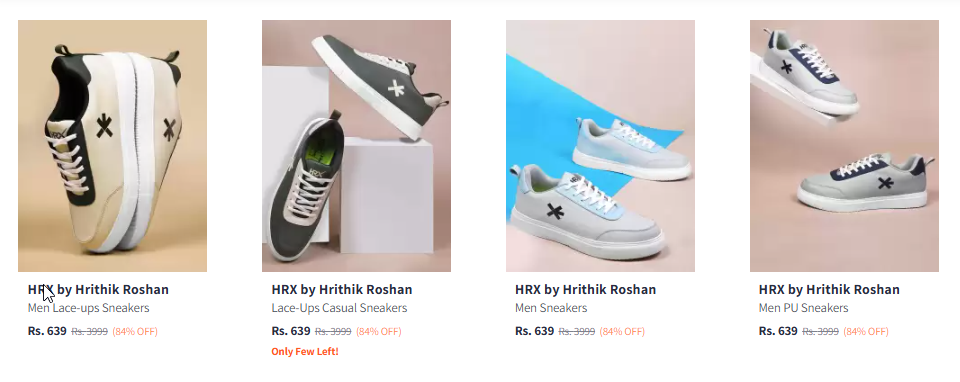 Image of HRX by Hrithik Roshan Men Fashion Starts @ ₹639