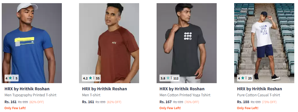 Image of HRX by Hrithik Roshan Men Lifestyle T-shirt Starting at ₹161