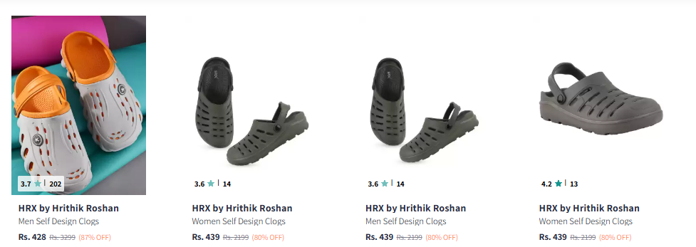 Image of HRX by Hrithik Roshan Men Rubber Clogs Starting at ₹439 @ #Myntra 