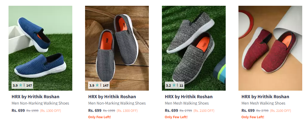 Image of HRX by Hrithik Roshan Men Walking Shoes Starting At @₹699