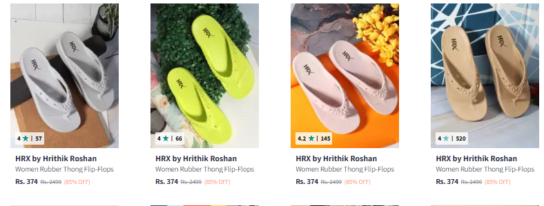 Image of HRX by Hrithik Roshan Women Flip Flop Starting @ ₹374