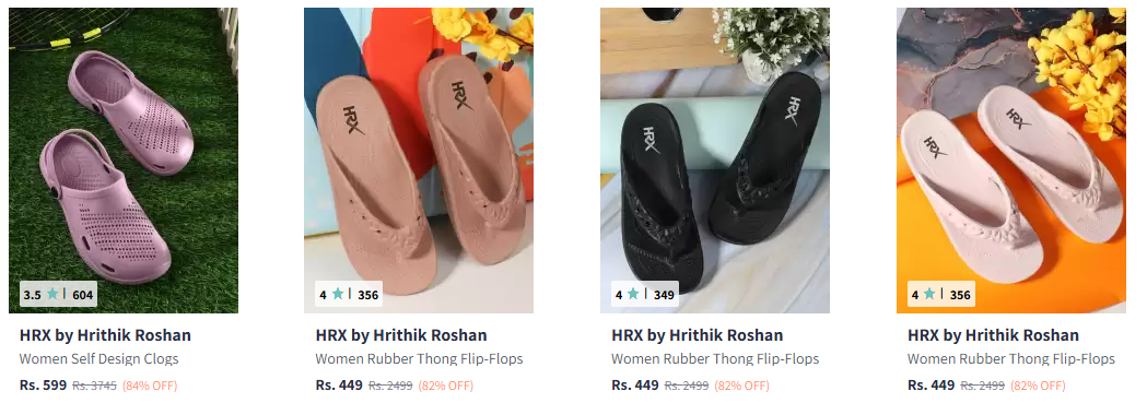 Image of HRX by Hrithik Roshan Women's Footwear up to 84% Discount