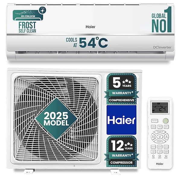 Image of Haier 1 Ton 3 Star HSU11V-TMS3BN-INV Inverter Split AC