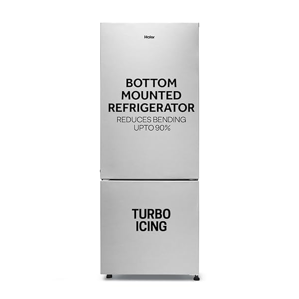 Image of Haier 300 L, 2 Star, Twin Inverter Technology, Frost Free Double Door Bottom Mount Refrigerator