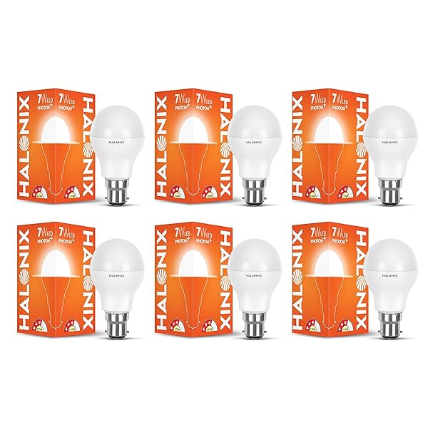 Image of Halonix 7 Watts Led Bulb Astron Plus Base B22 (Cool Day Light) Pack Of 6