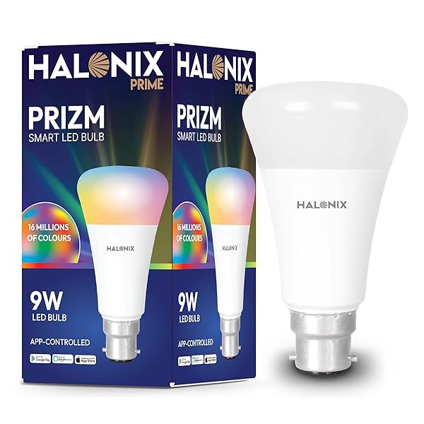 Image of Halonix Wi-Fi Enabled Smart LED Bulb 9W B22D