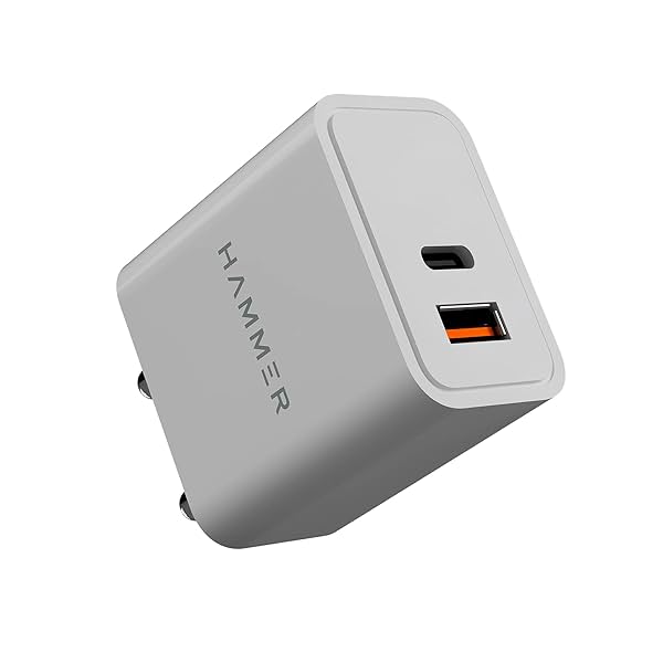 Image of Hammer 20W Dual Port USB & Type C PD Fast Charger Adapter