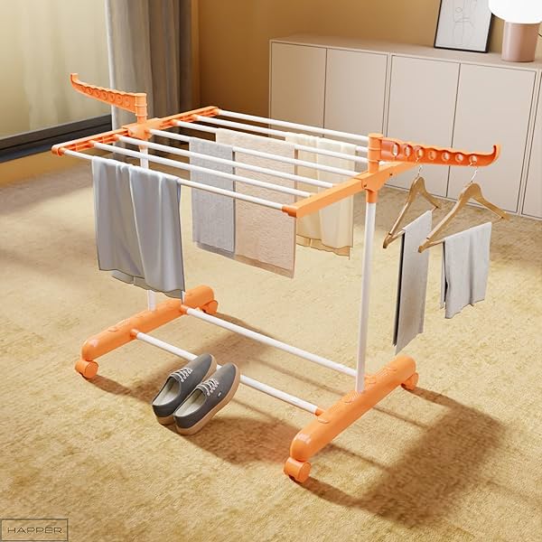 Image of Happer Premium Double Supported Cloth Drying Rack