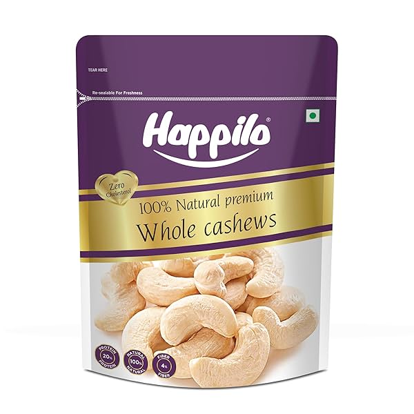 Image of Happilo 100% Natural Premium Whole Cashews 500 g Value Pack