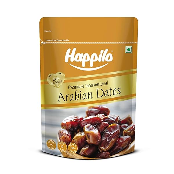 Image of Happilo Premium Arabian Dates Pouch, 500 g