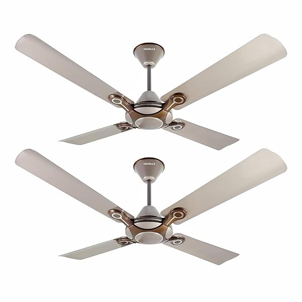 Image of Havells 1200mm Leganza ES 4B Ceiling Fan | Best fan in 4 Blade, Premium Finish Decorative Fan, High Air Delivery | 