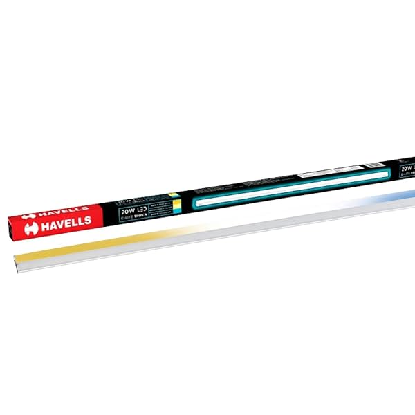 Image of Havells 20W 3 in 1 LED Batten Tubelight|Energy Efficient