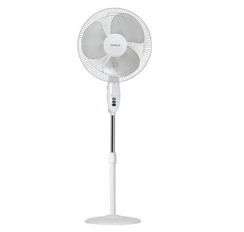 Image of Havells 400mm Swing Pedestal Fan | 120 Ribs Guard Safety, Smooth Oscillation,