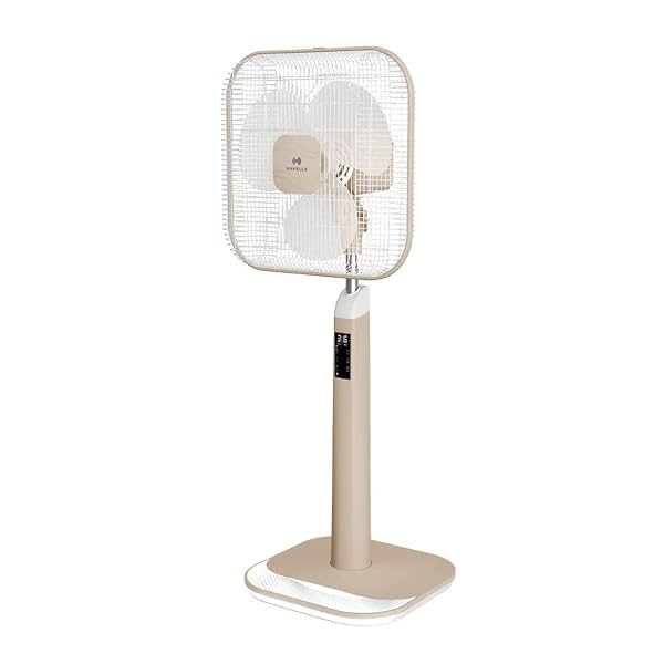 Image of Havells Aindrila Premium 400mm Pedestal Fan (Dusty Rose White)