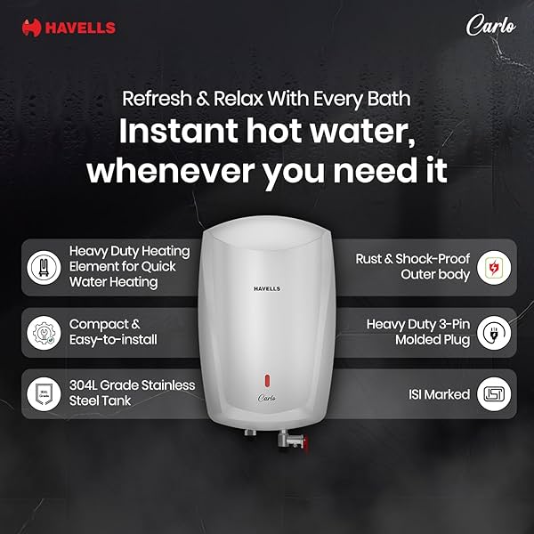 Image of Havells Carlo 5 Litre Instant Water Heater