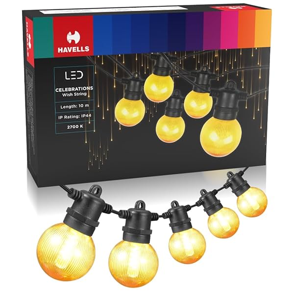 Image of Havells Celebrations Wish String Light for Indoor & Outdoor Festival Decoration