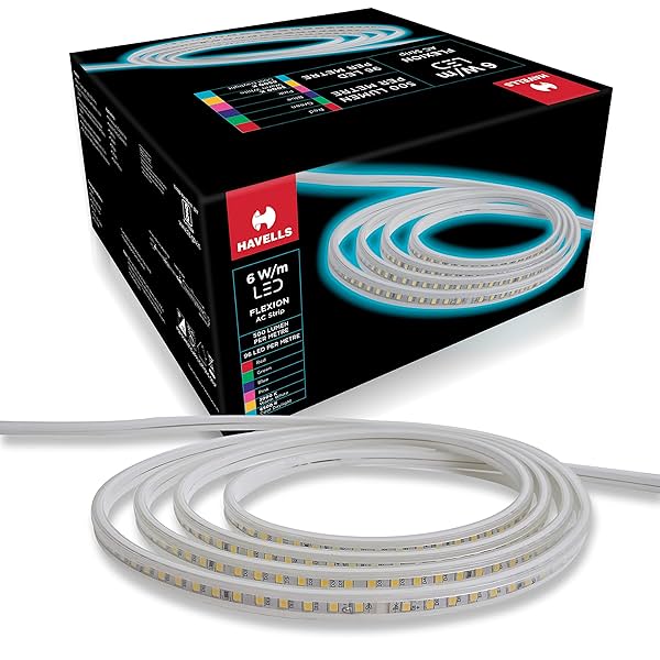 Image of Havells Flexion LED AC Rope 96DStrip RED IP65