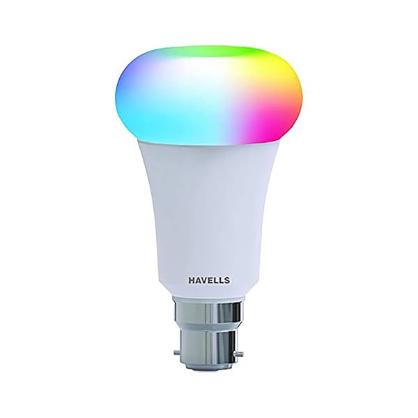 Image of Havells Glamax 9W B22 Smart Wi-fi Enabled Bulb, LHLDAMED3W8R009 (16 Million Colors