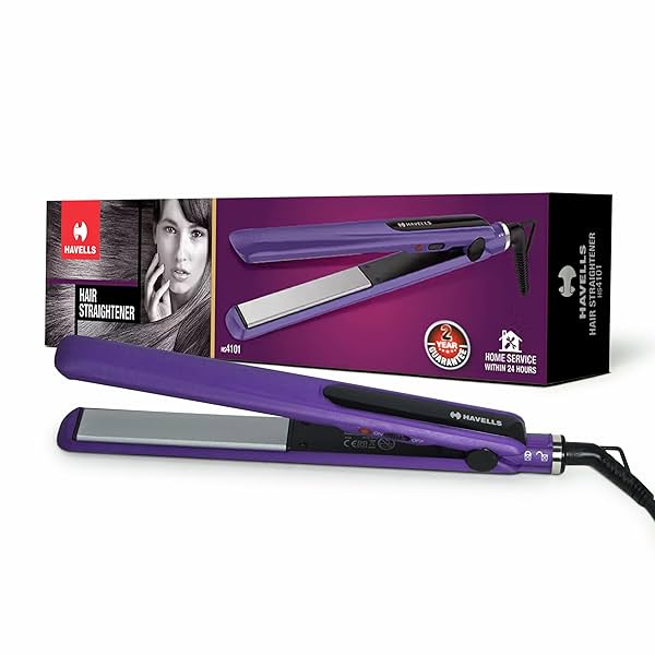 Image of Havells HS4101 Ceramic Plates Fast Heat up Hair Straightener.